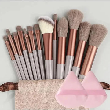 13 Makeup Brushes with Bag Quick-drying Ultra-soft Beauty Tools Portable Makeup Brush Set